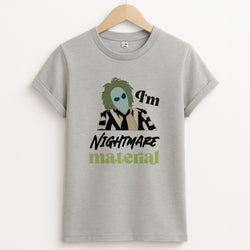 I'm Nightmare Material Unisex Grey T-Shirt