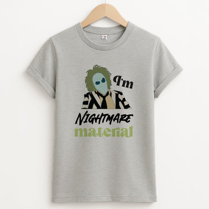 I'm Nightmare Material Unisex Grey T-Shirt