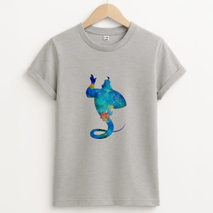 Watercolour Aladdin Fairytale Unisex Grey T-Shirt