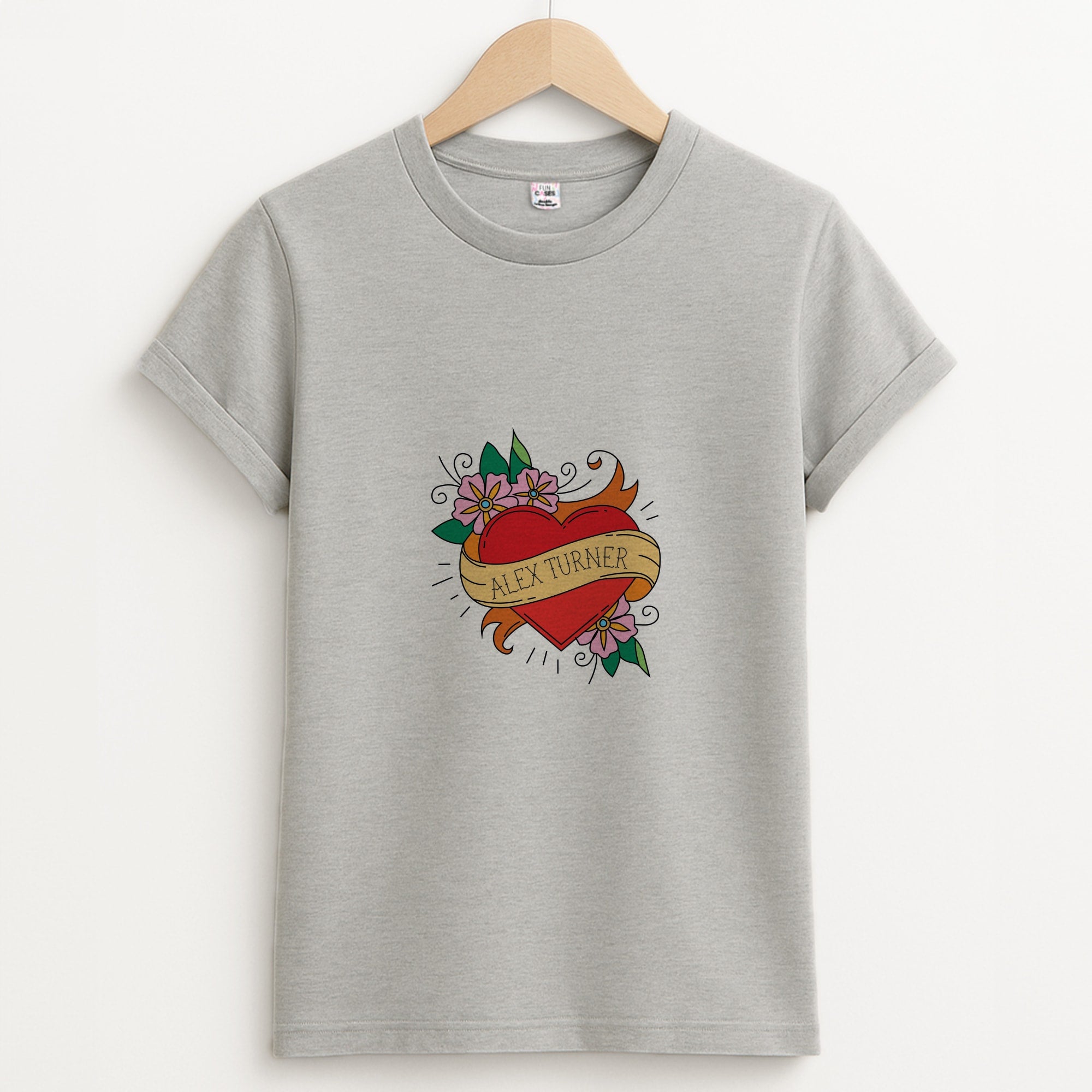 I love Alex Turner Unisex Grey T-Shirt