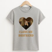 I Love My Boyfriend - Personalised Couples T-Shirt 2