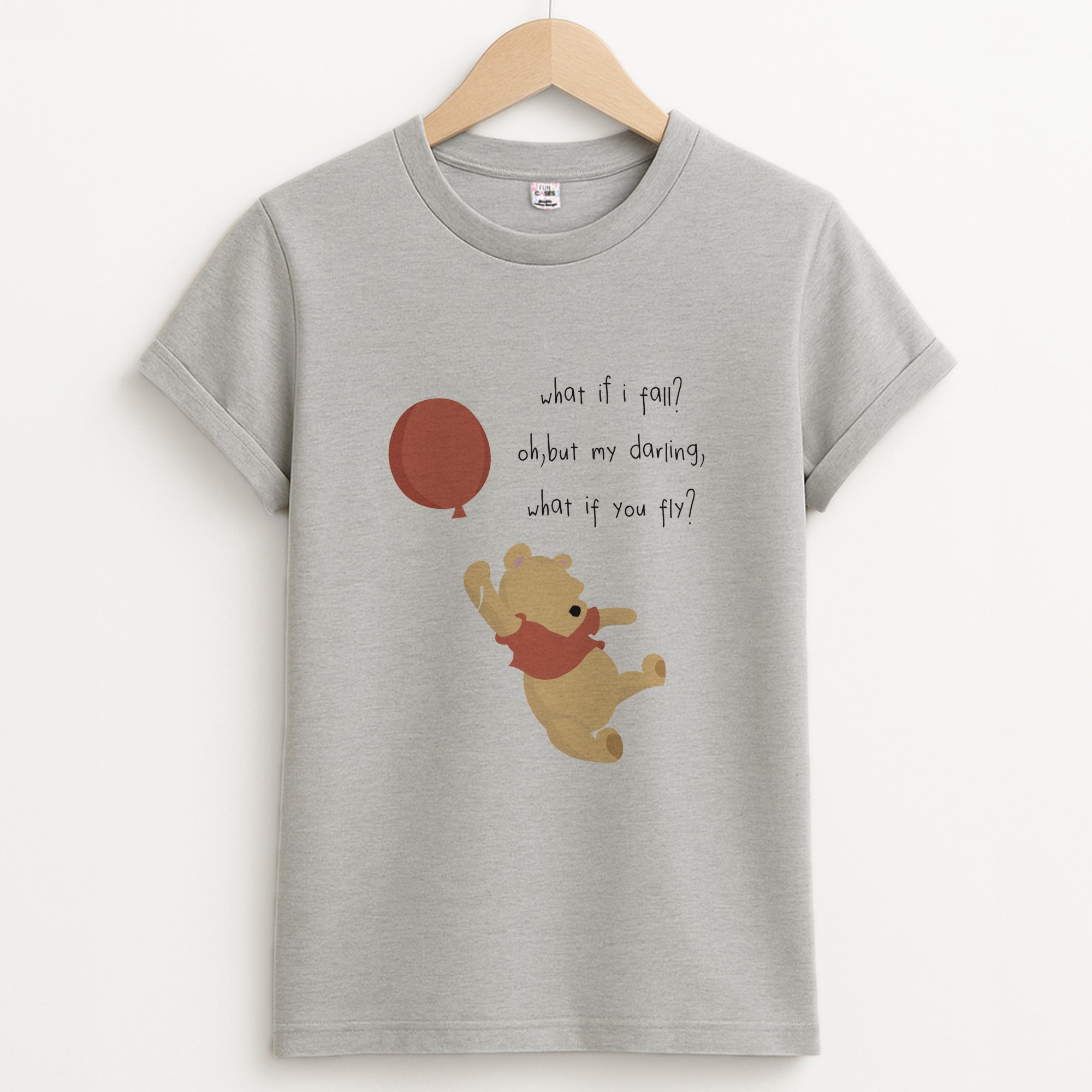 What If I Fail - Winnie Unisex Grey T-Shirt