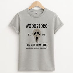 Woodsboro Horror Film Club - Scream Unisex Grey T-Shirt