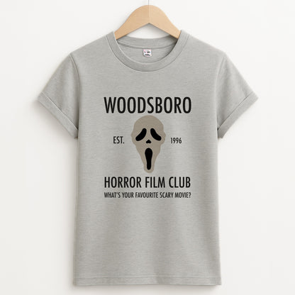 Woodsboro Horror Film Club - Scream Unisex Grey T-Shirt