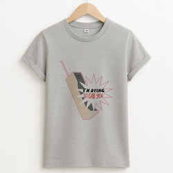 I'm Dying To Call You - Scream Unisex Grey T-Shirt