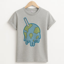 Straw - Juice Unisex Grey T-Shirt
