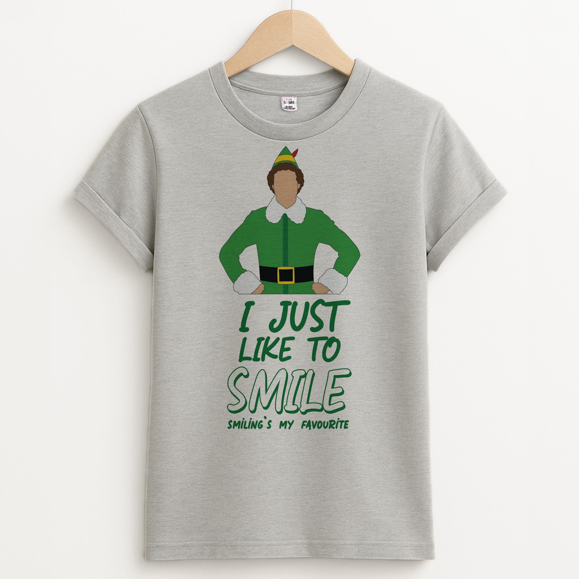 I Just Like To Smile Unisex Grey T-Shirt