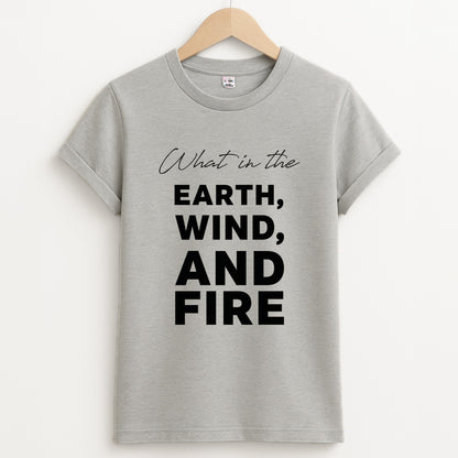 What In The Earth, Wind And Fire Unisex Grey T-Shirt