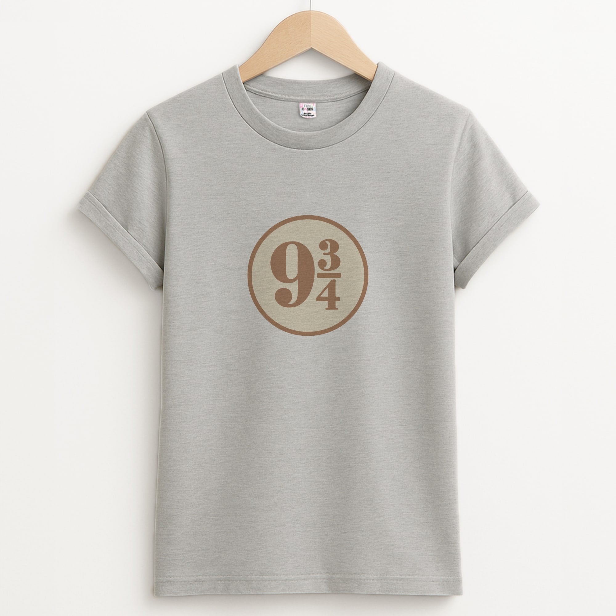 Platform Nine And Three Quaters Unisex Grey T-Shirt