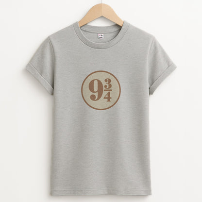 Platform Nine And Three Quaters Unisex Grey T-Shirt