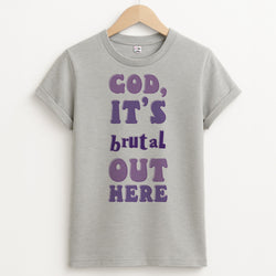 Brutal - Olivia Unisex Grey T-Shirt