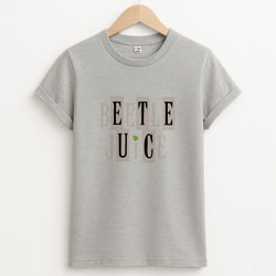 Text - Beetle Halloween Unisex Grey T-Shirt