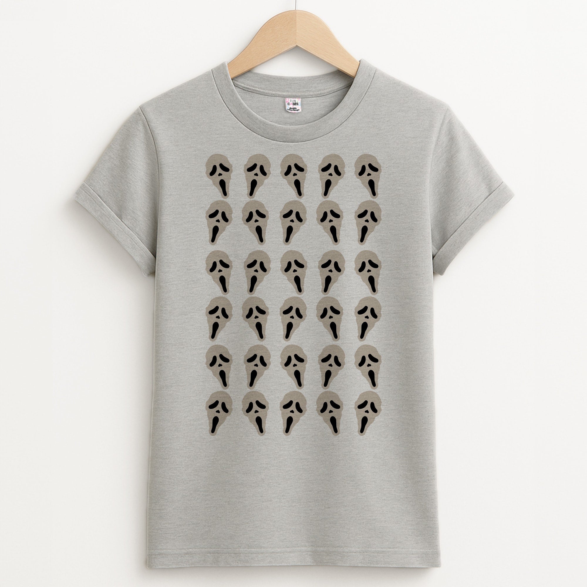 Collage - Halloween Unisex Grey T-Shirt