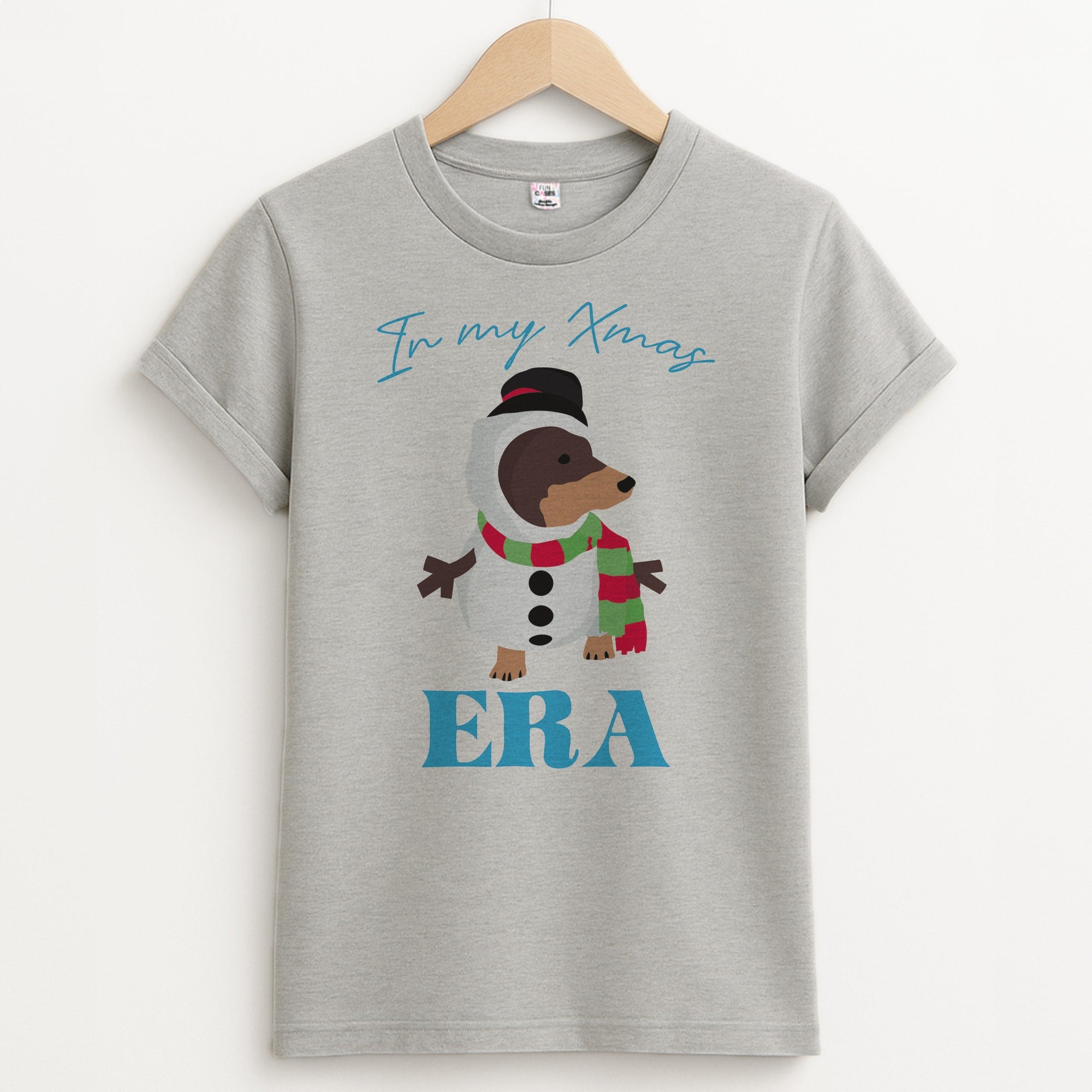 It's My Xmas Era Dog Unisex Grey T-Shirt