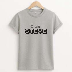 I Am Steve Unisex Grey T-Shirt
