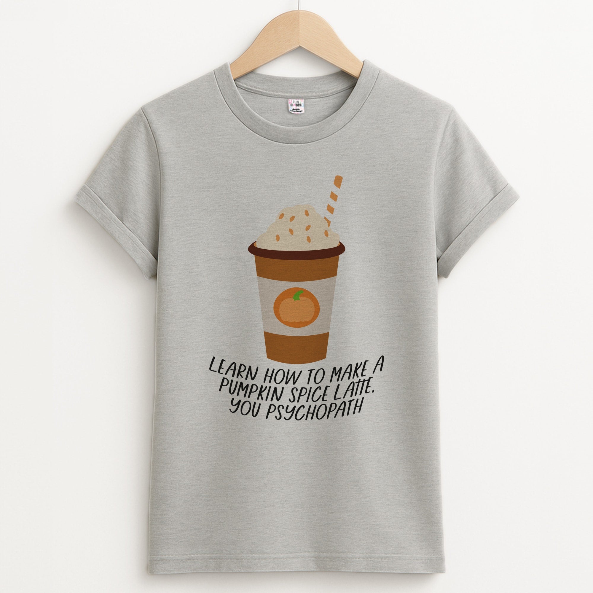 Learn How To Make A Pumpkin Spice Latte - Halloween Queens Unisex Grey T-Shirt