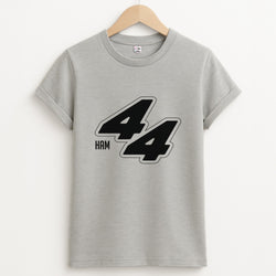 Dark Red Retro 44  Unisex Grey T-Shirt