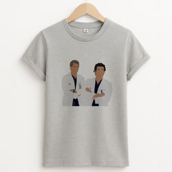 Two Doctors Arm Crossed - Grey's Unisex Grey T-Shirt