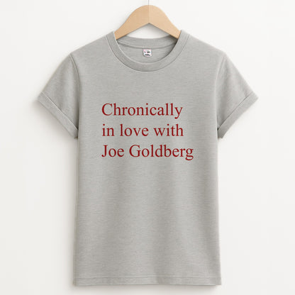 Chronically In Love With Joe Unisex Grey T-Shirt