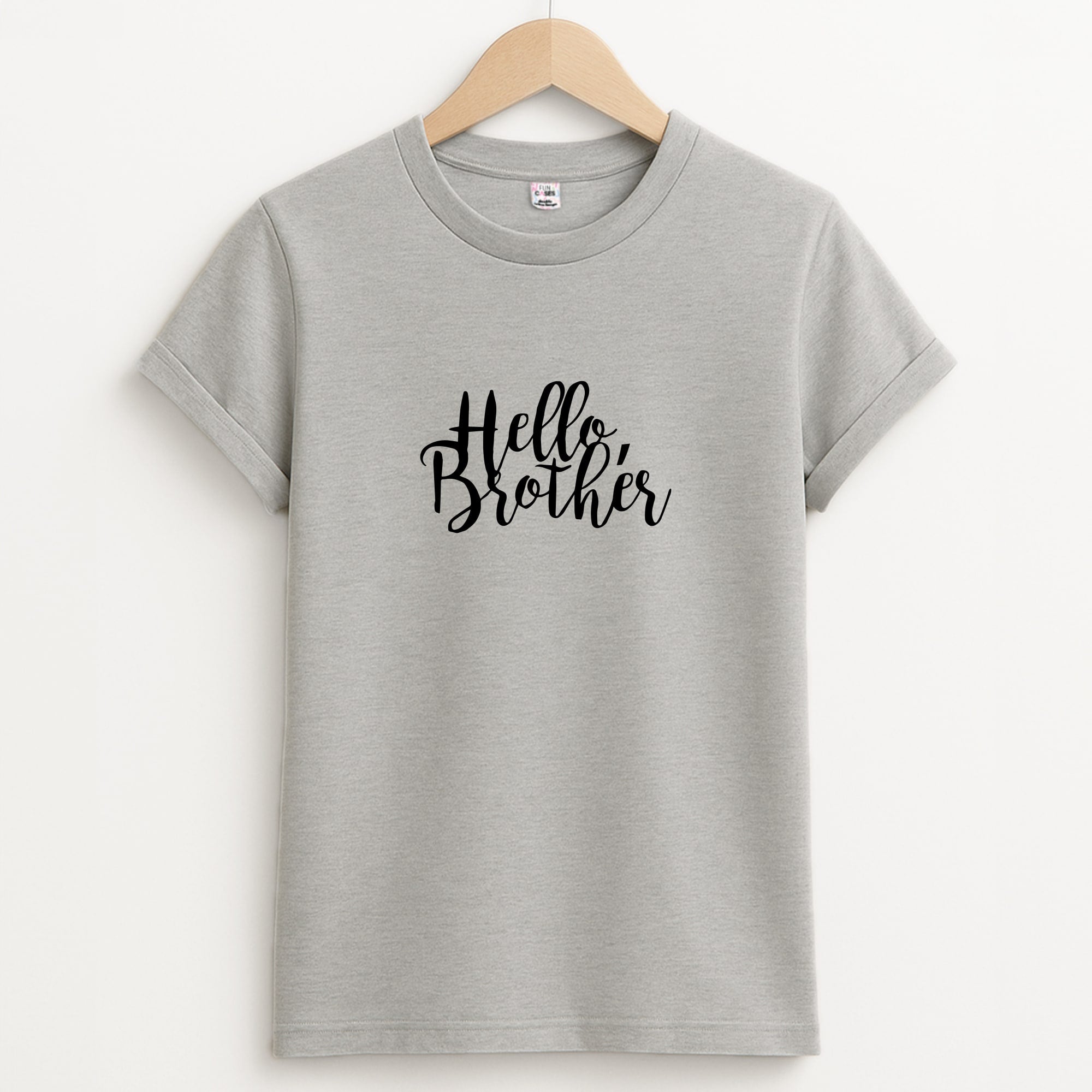 Hello Brother - VD Unisex Grey T-Shirt