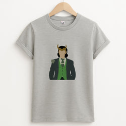 With Horns Unisex Grey T-Shirt
