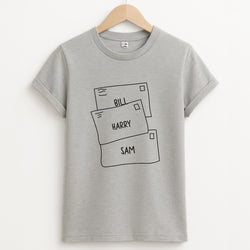Bill, Harry And Sam Unisex Grey T-Shirt