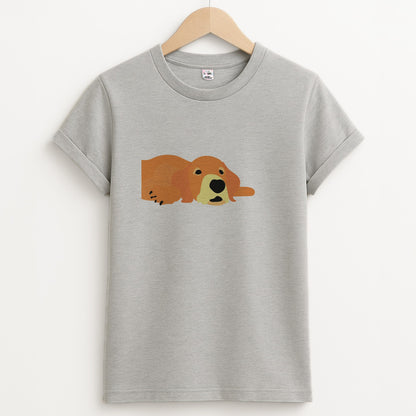 Laying and chilling - Dog Patterns Unisex Grey T-Shirt