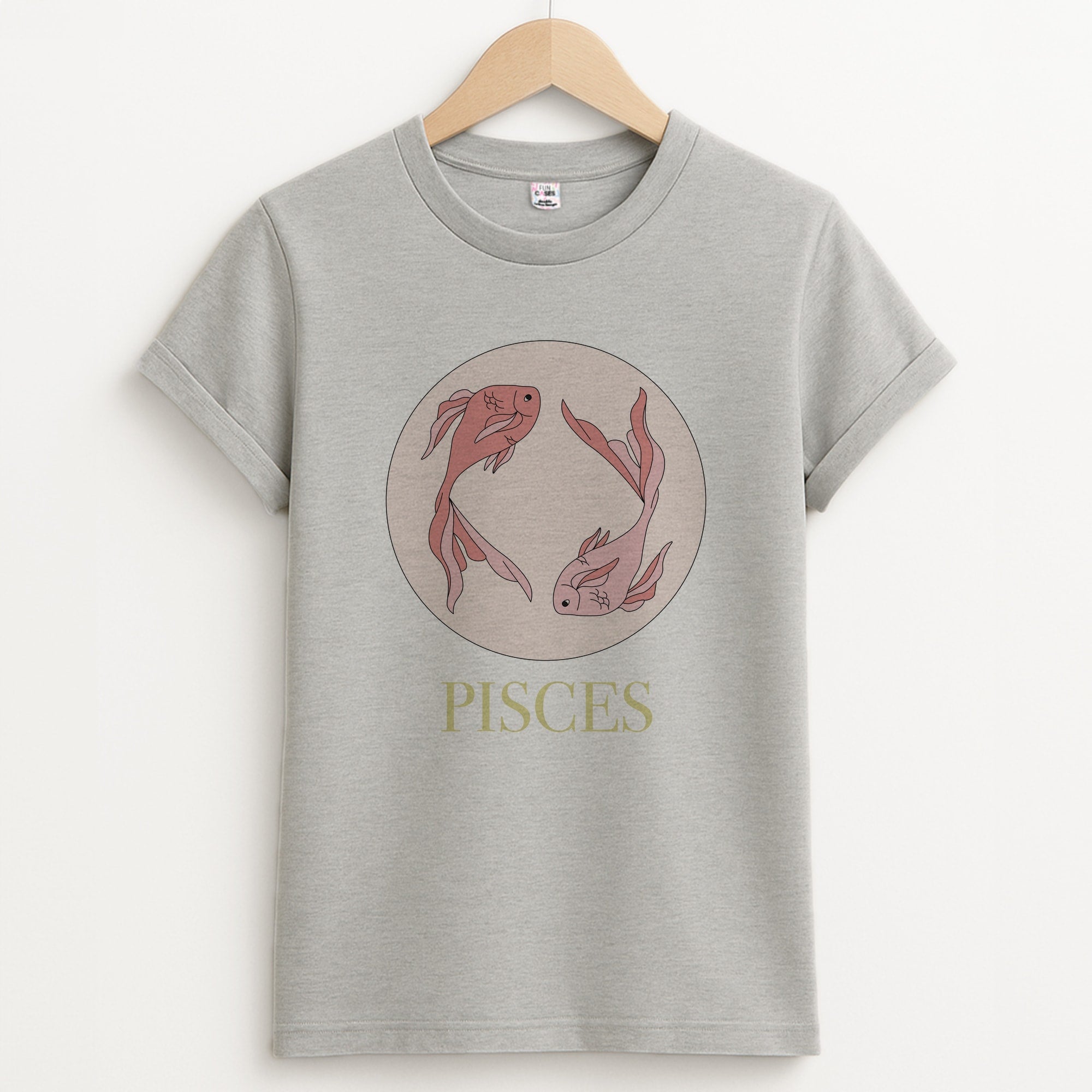 Pisces - Tarot Cards Unisex Grey T-Shirt