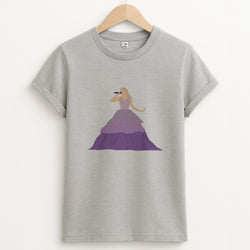 Purple Dress - Taylor Unisex Grey T-Shirt