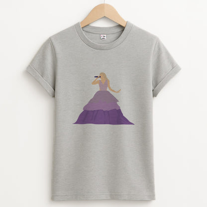 Purple Dress - Taylor Unisex Grey T-Shirt