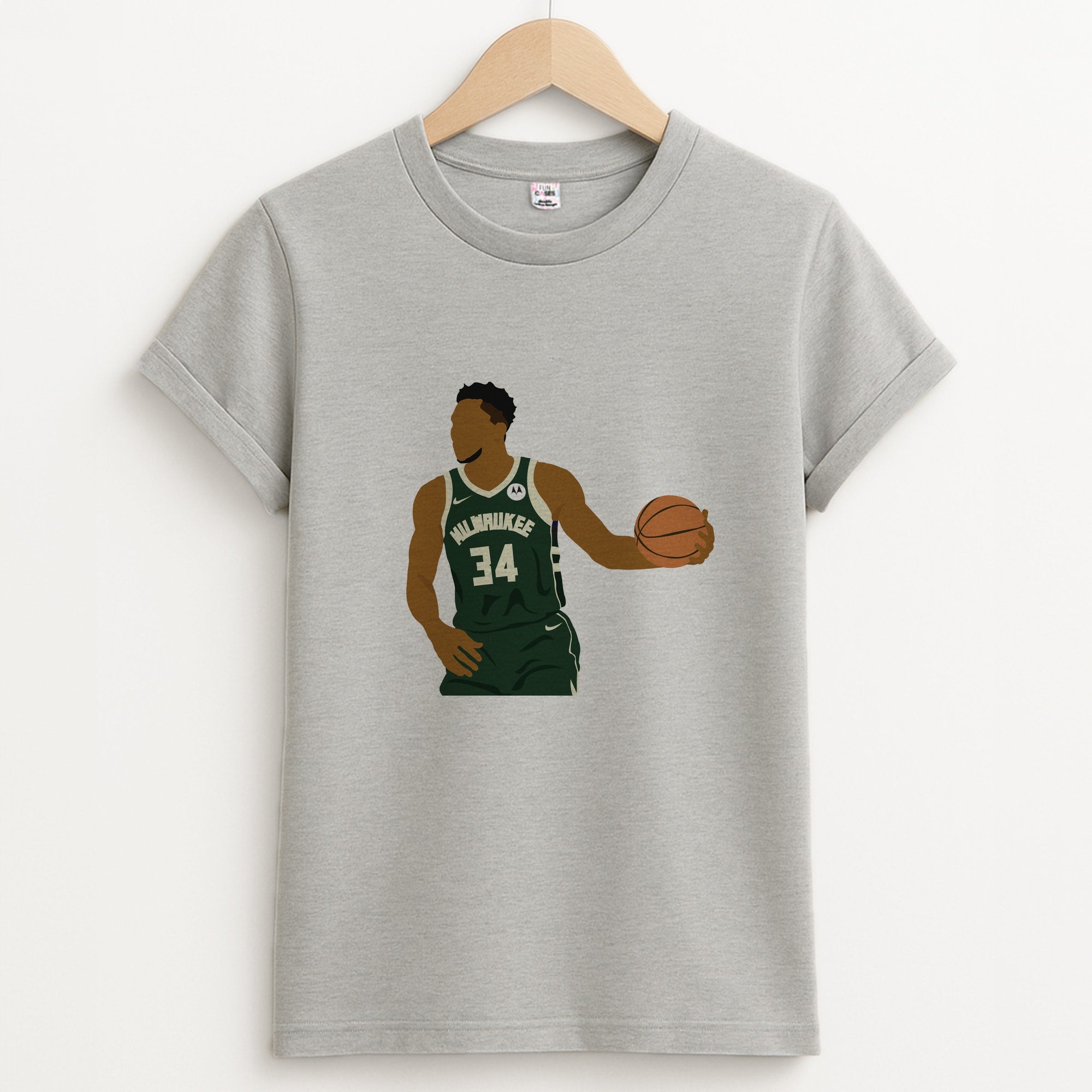 Giannis - Basketball Unisex Grey T-Shirt