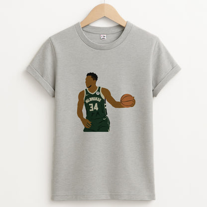 Giannis - Basketball Unisex Grey T-Shirt