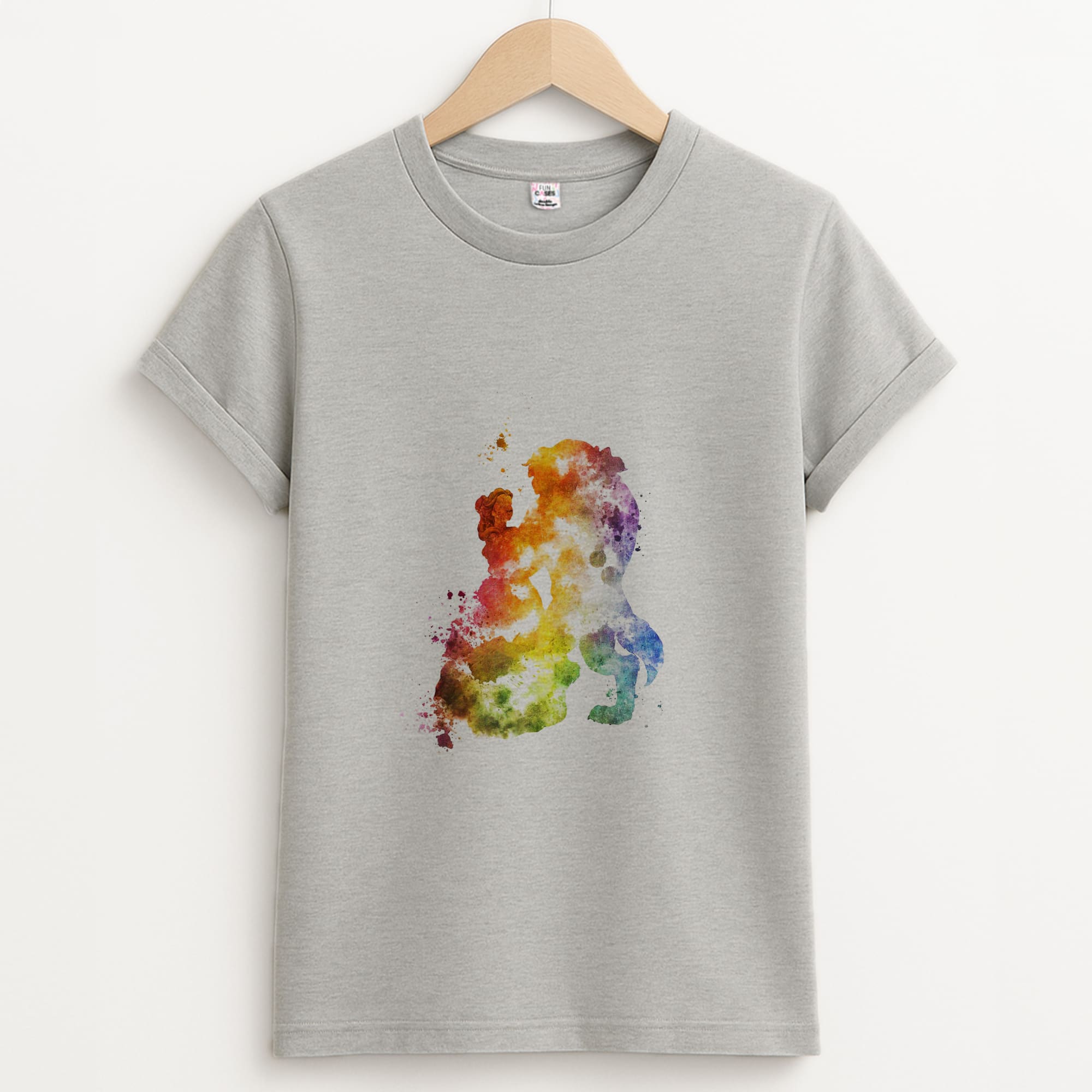 Watercolour Beauty Fairytale Unisex Grey T-Shirt