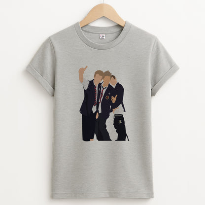 School Clothes - Bust Band Unisex Grey T-Shirt