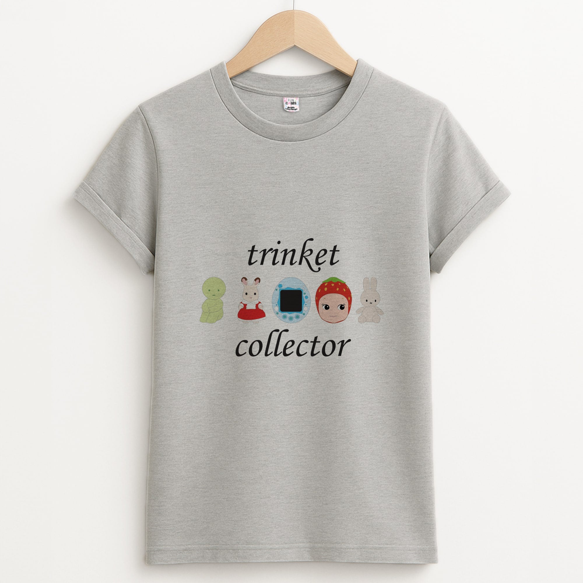Trinket Collector - Clean Girl Aesthetic Grey Unisex T-Shirt