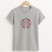 Pink Coffee Logo T-Shirt 2
