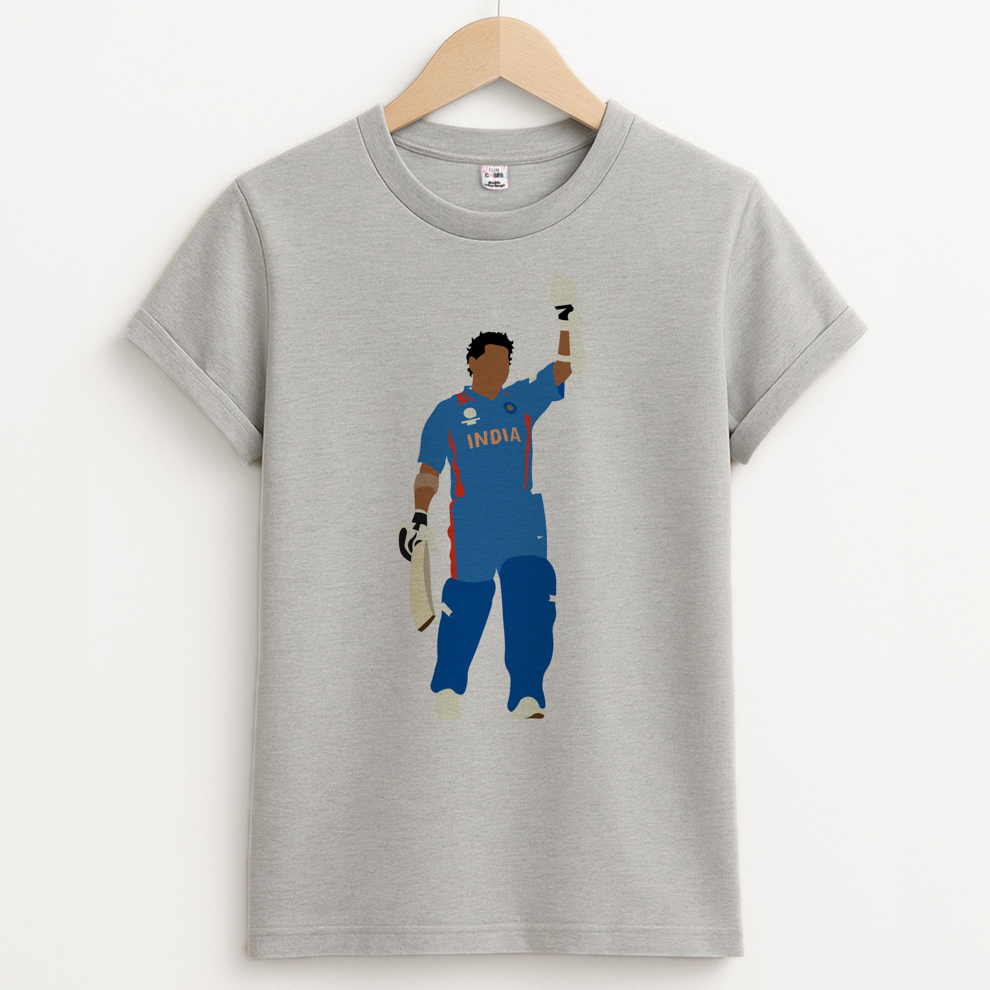 Tendulkar - Cricket Unisex Grey T-Shirt