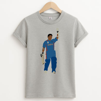 Tendulkar - Cricket Unisex Grey T-Shirt