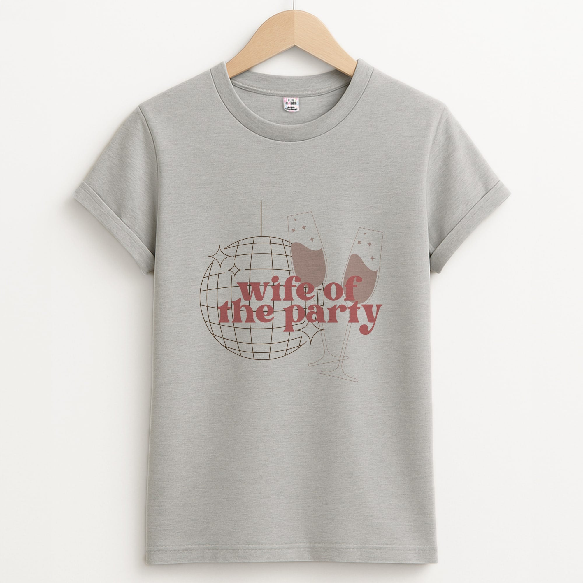 Wife Of The Party - Bridal Unisex Grey T-Shirt