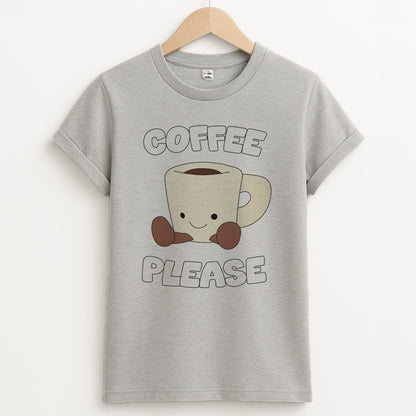 Coffee Please Mug Unisex Grey T-Shirt