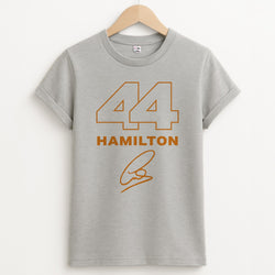 Stripes 44 Hamilton Unisex Grey T-Shirt