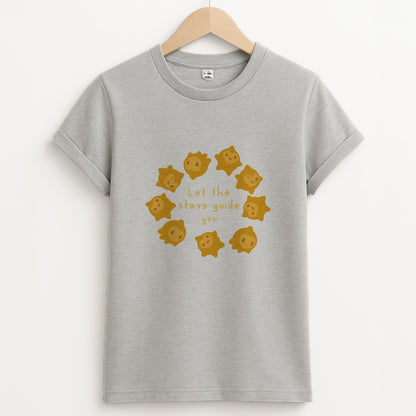 Star Pattern - Wish Unisex Grey T-Shirt