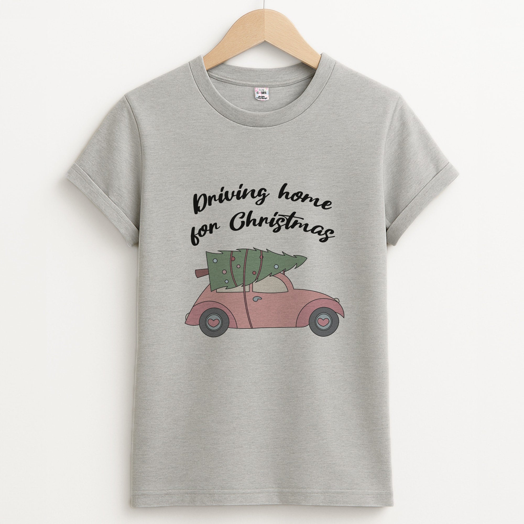 Driving Home For Christmas - Christmas Songs Unisex Grey T-Shirt