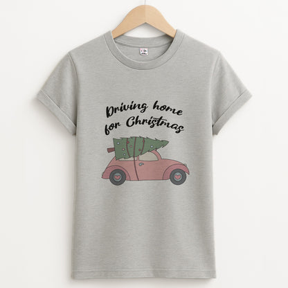 Driving Home For Christmas - Christmas Songs Unisex Grey T-Shirt