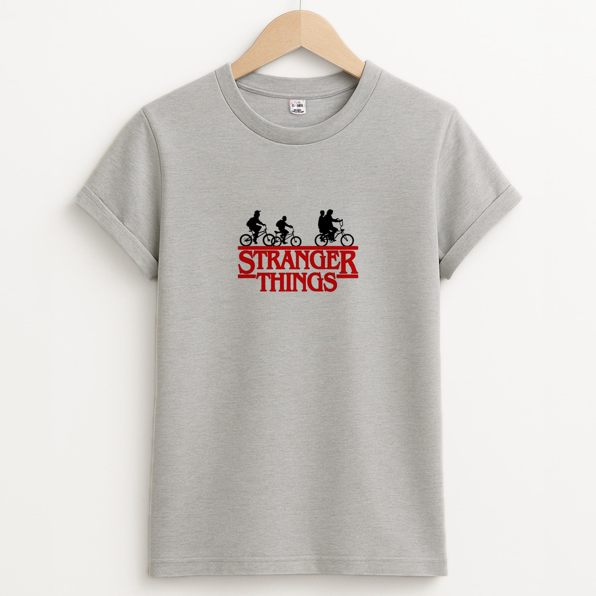Stranger Cycling Logo Unisex Grey T-Shirt