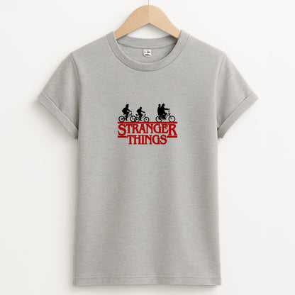 Stranger Cycling Logo Unisex Grey T-Shirt