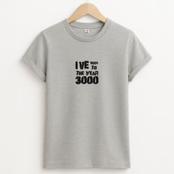 I've Been To The Year 3000 - Bust Band Unisex Grey T-Shirt