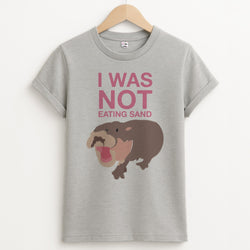 I Was Not Eating Sand Unisex Grey T-Shirt