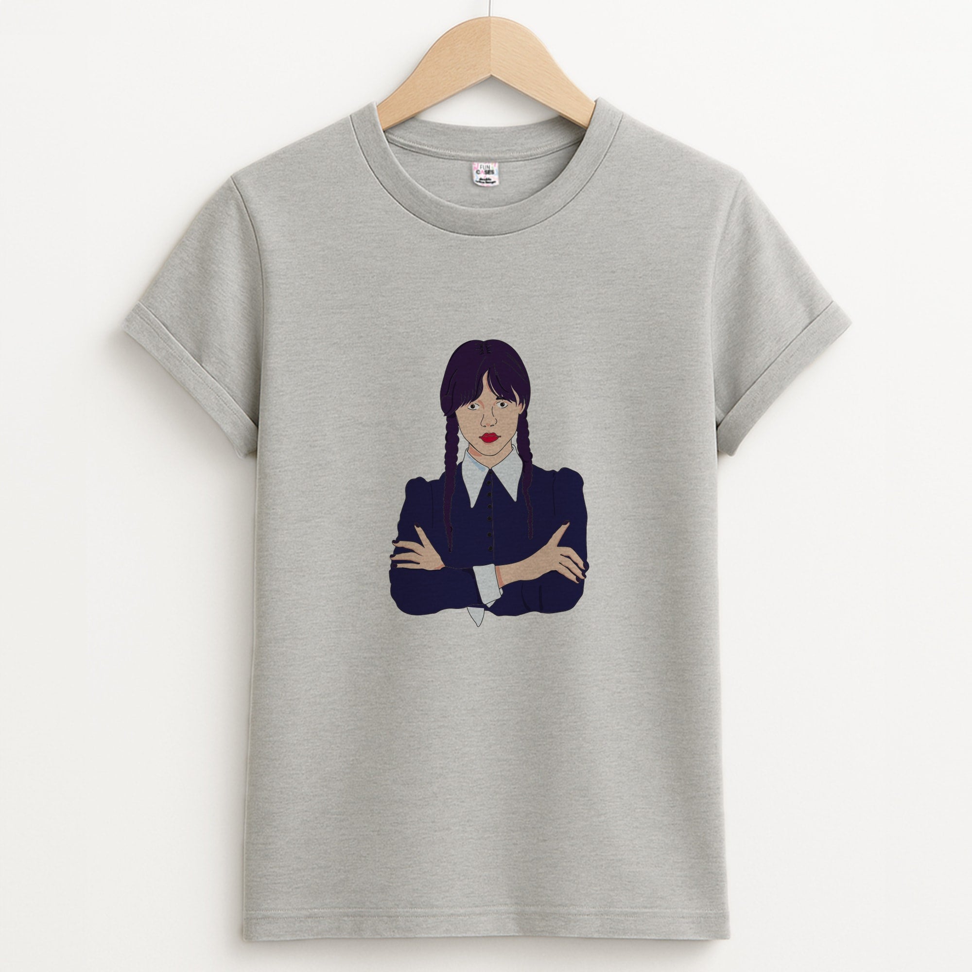 Wednesday Addams Wednesday Unisex Grey T-Shirt