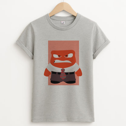 Anger - Inside Out Unisex Grey T-Shirt